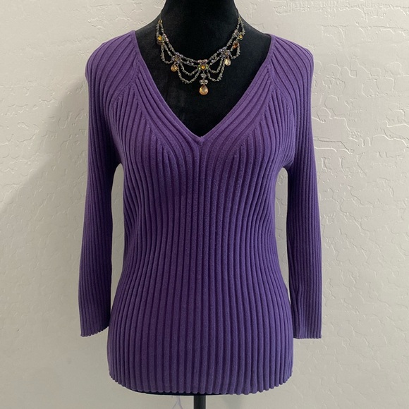 Sweaters - Purple August Silk Sweater